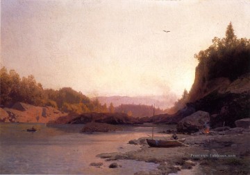 Route de campagne paysage luminisme William Stanley Haseltine Peinture à l'huile